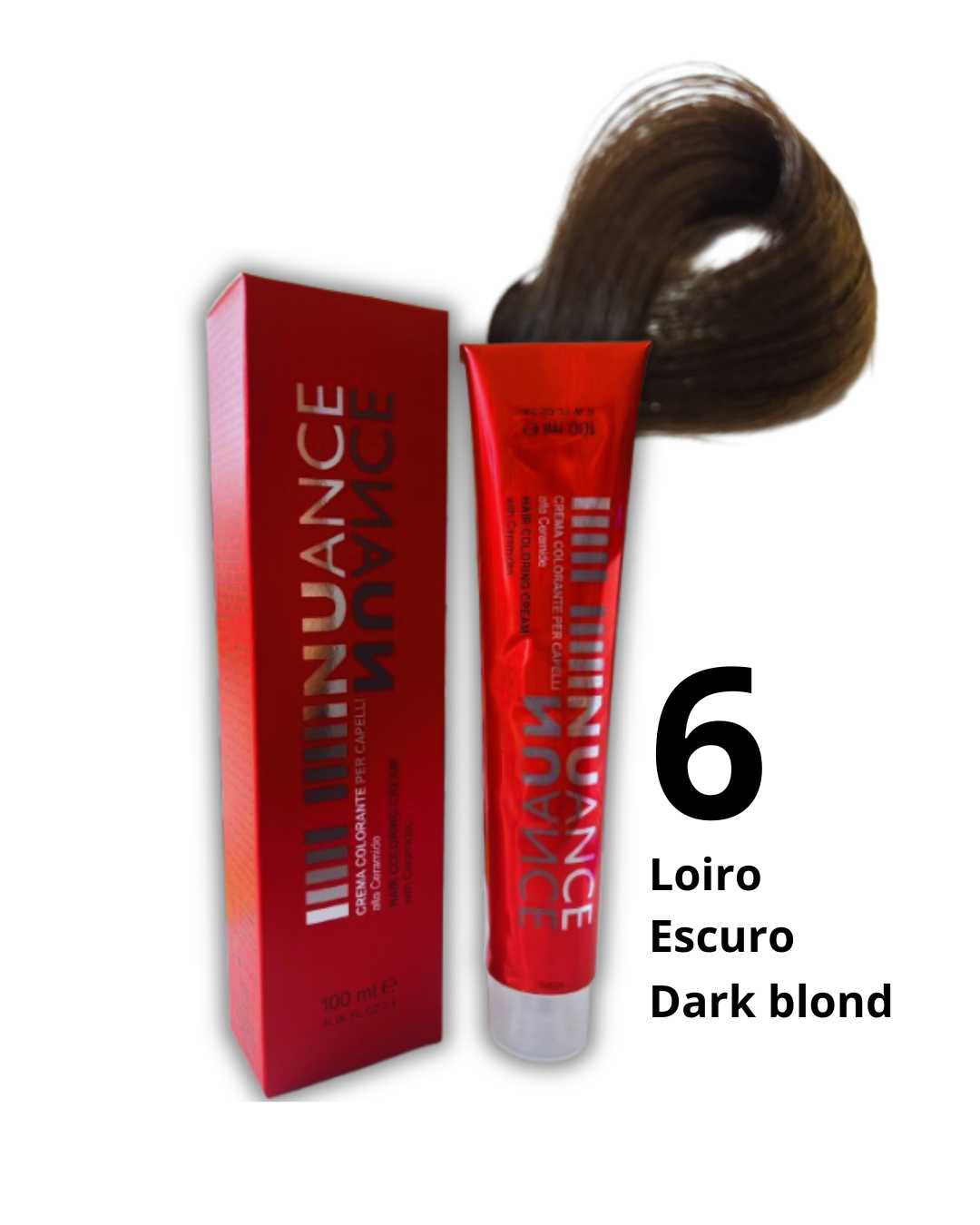 NUANCE Creme de coloração capilar tinta loiro escuro 6- 100ml