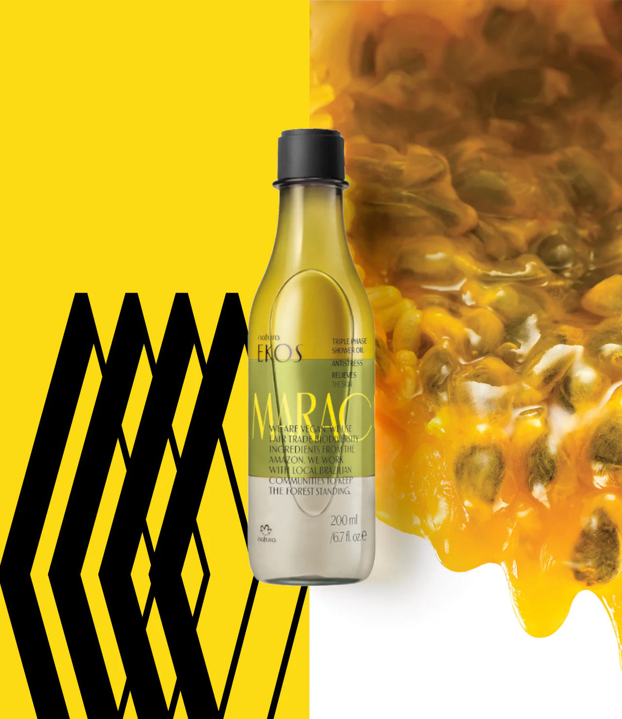 Natura Ekos Óleo de Banho Trifásico Maracujá 200ml