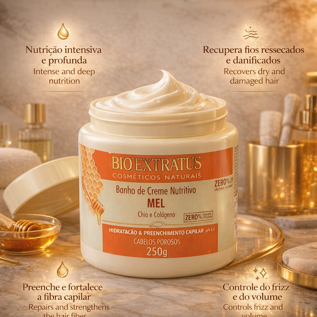 Bio Extratus Mel Máscara Capilar 250g