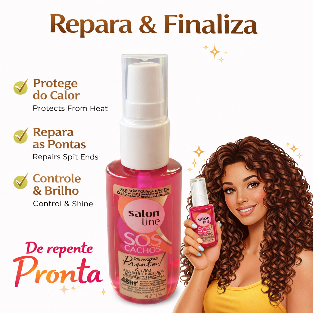 SOS Curls “Suddenly Ready” Treat & Finish Oil Salon Line 42ml