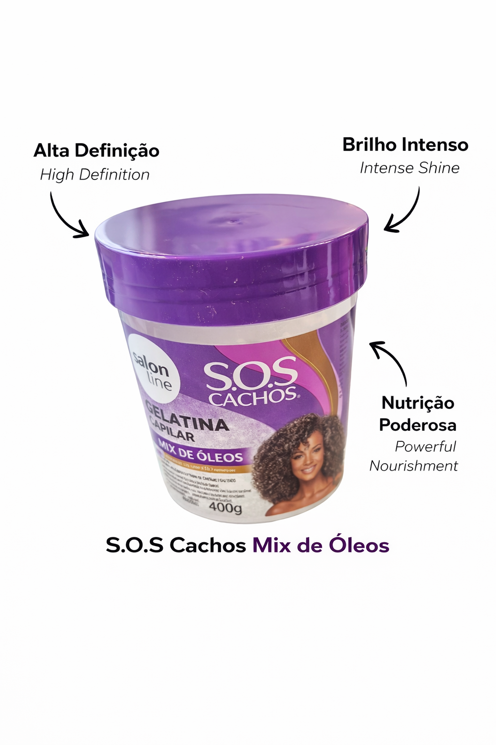 Salon Line S.O.S Cachos Gel Óleo Blend Modelador 400g