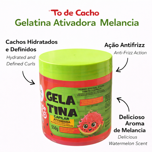 #todecacho Kids Watermelon Activating Styling Gel 550g