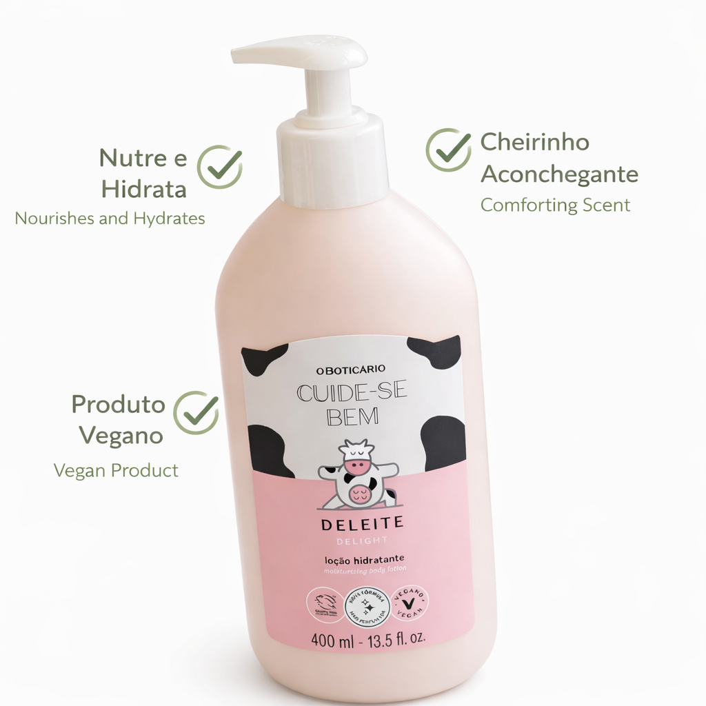 O Boticário Cuide-se Bem Deleite Loção Hidratante 400ml