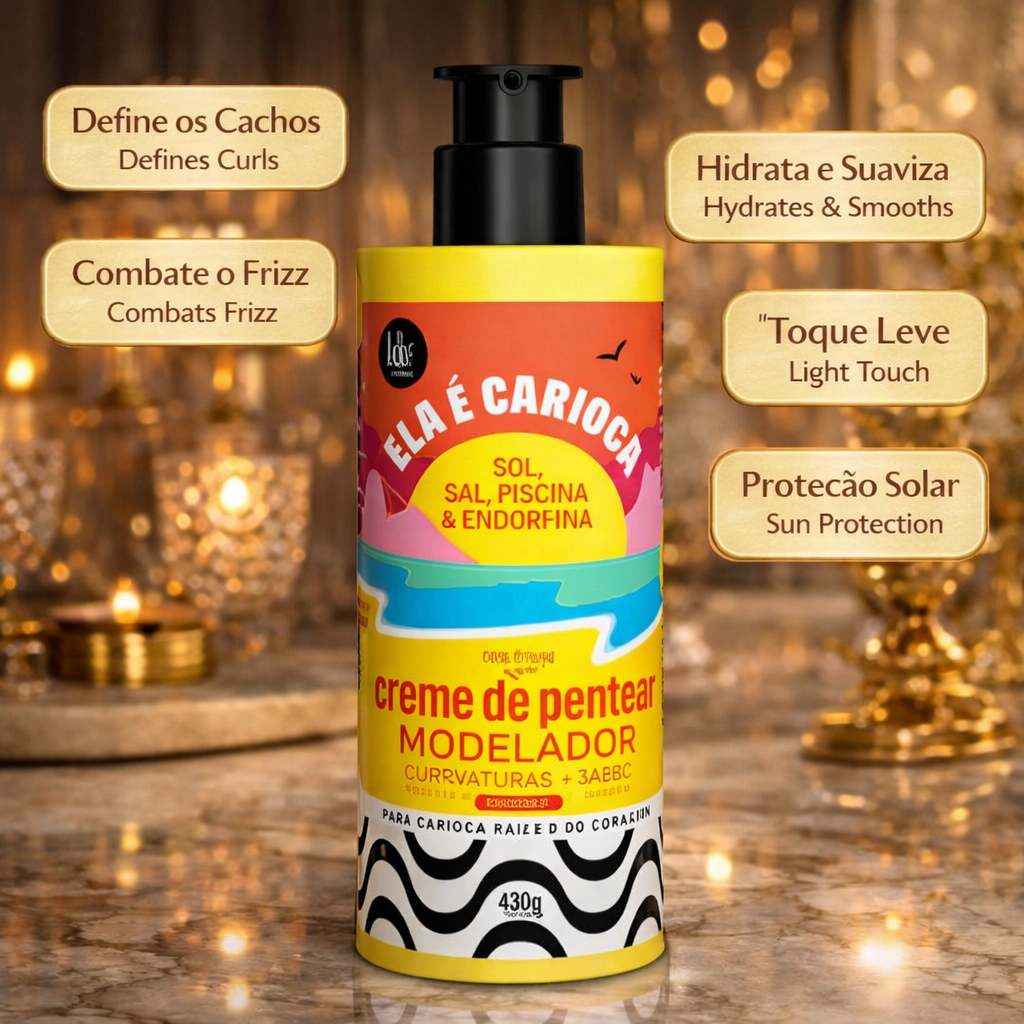 Ela é Carioca Curl Styling Leave-In Cream 3ABC 480 g