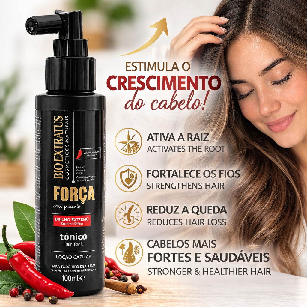 Bio Extratus Força com Pimenta Loção Spray 100ml