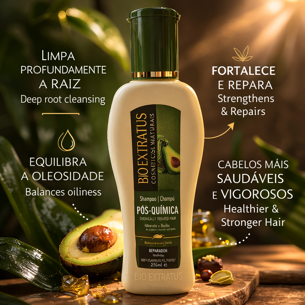 Bio Extratus Pós-Química Abacate Shampoo 250ml