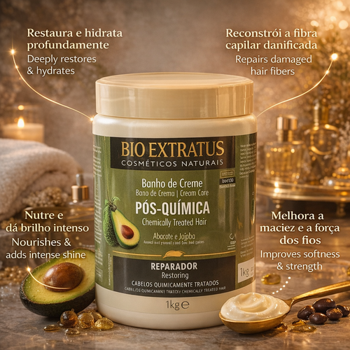 BIO EXTRATUS Pós-Química Abacate Máscara 1kg