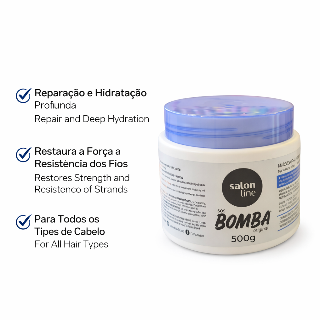 Salon Line S.O.S Bomba Original Máscara de Hidratação 500g