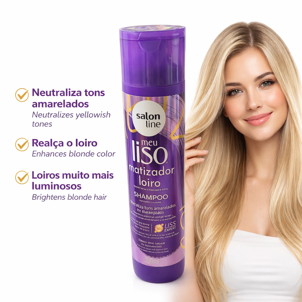 Meu Liso Blonde Toning Shampoo Salon Line 300ml