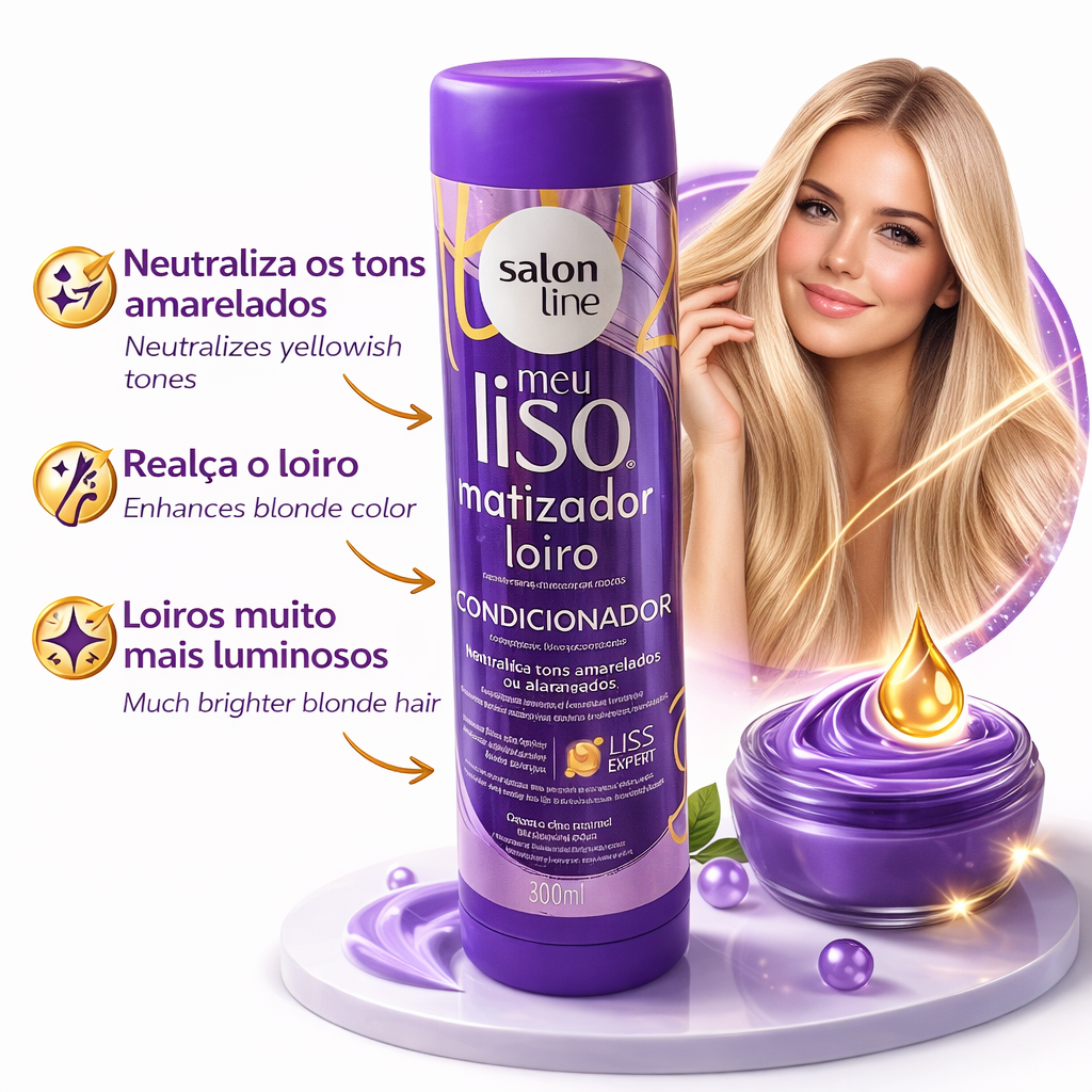 Meu Liso Blonde Toning Conditioner Salon Line 300ml