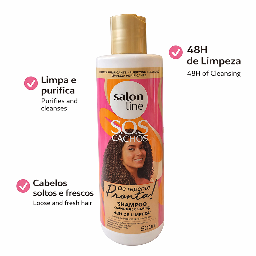 SOS Curls “Suddenly Ready” Shampoo Salon Line 500ml
