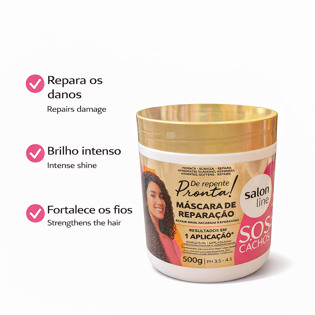 SOS Curls “Suddenly Ready” Treatment Mask Salon Line 500g