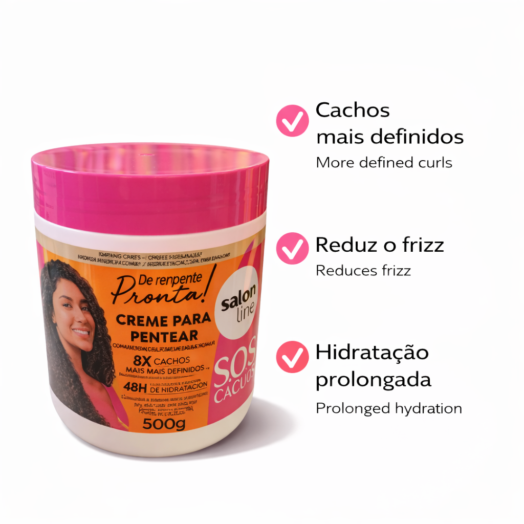 SOS Curls “Suddenly Ready” Leave-In Styling Cream Salon Line 500g