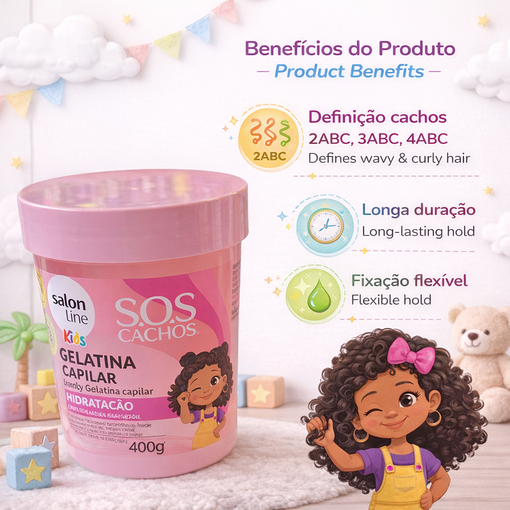 Salon Line S.O.S Cachos Kids Gel Ativador de Cachos 400g