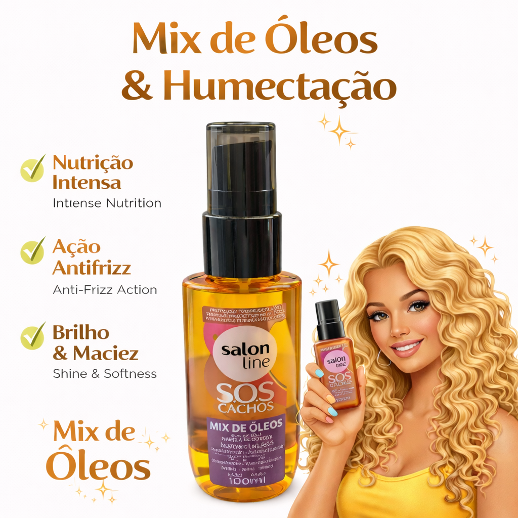 Salon Line S.O.S Óleo Blend Cabelos Danificados 100ml