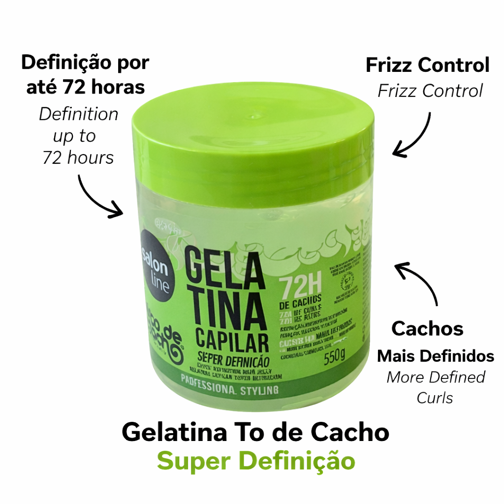 #todecacho Super Definition Styling Gel 550g Salon Line