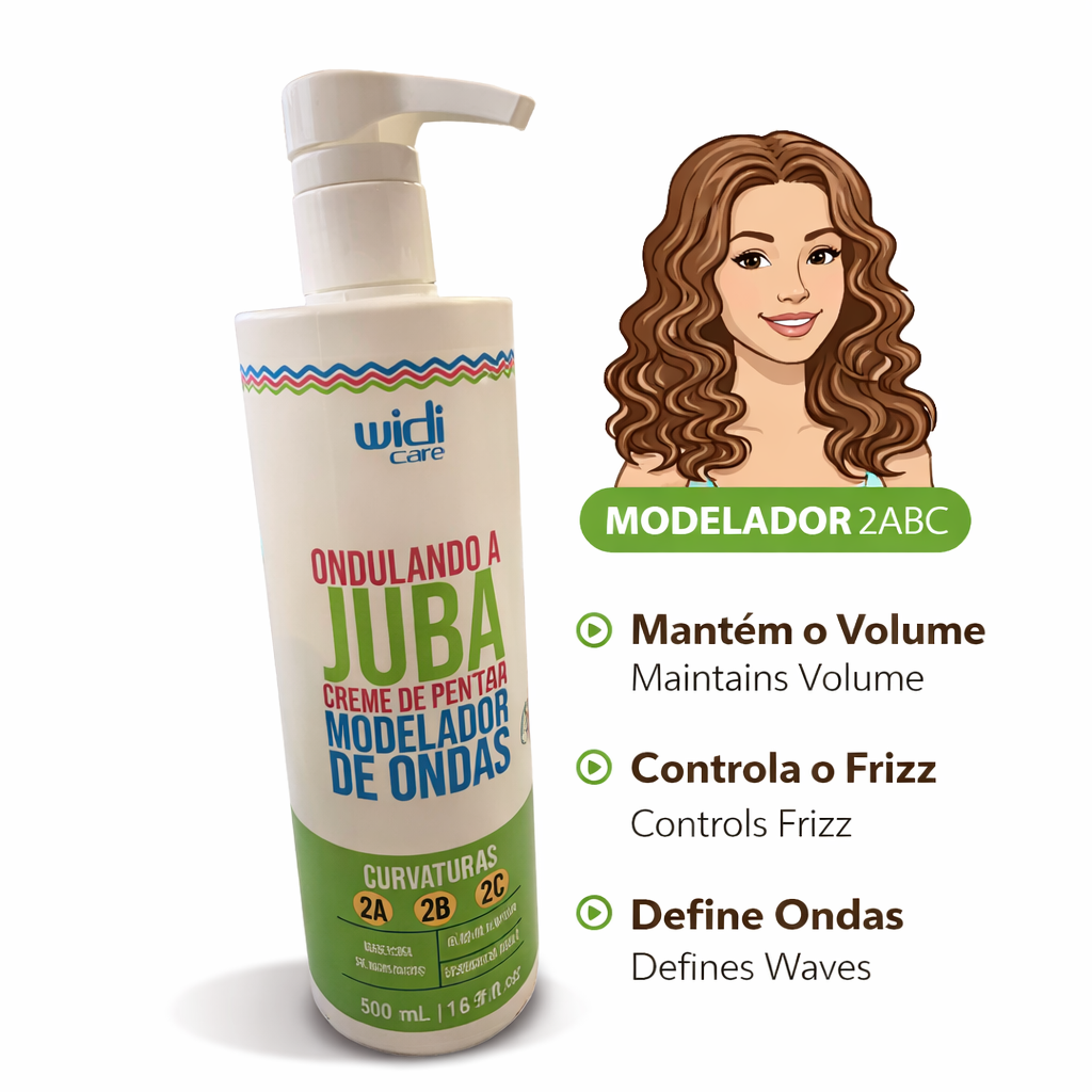 Widi Care Juba Creme de Pentear Ondulados 500ml