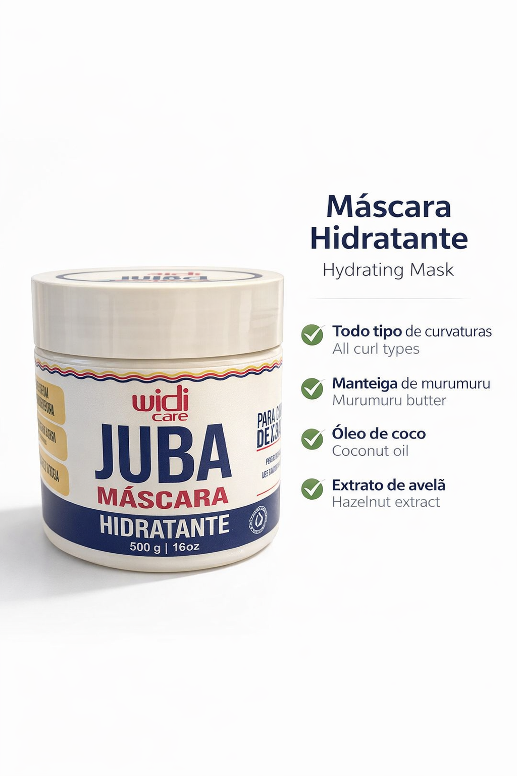 Widi Care Juba Máscara Hidratante 500ml