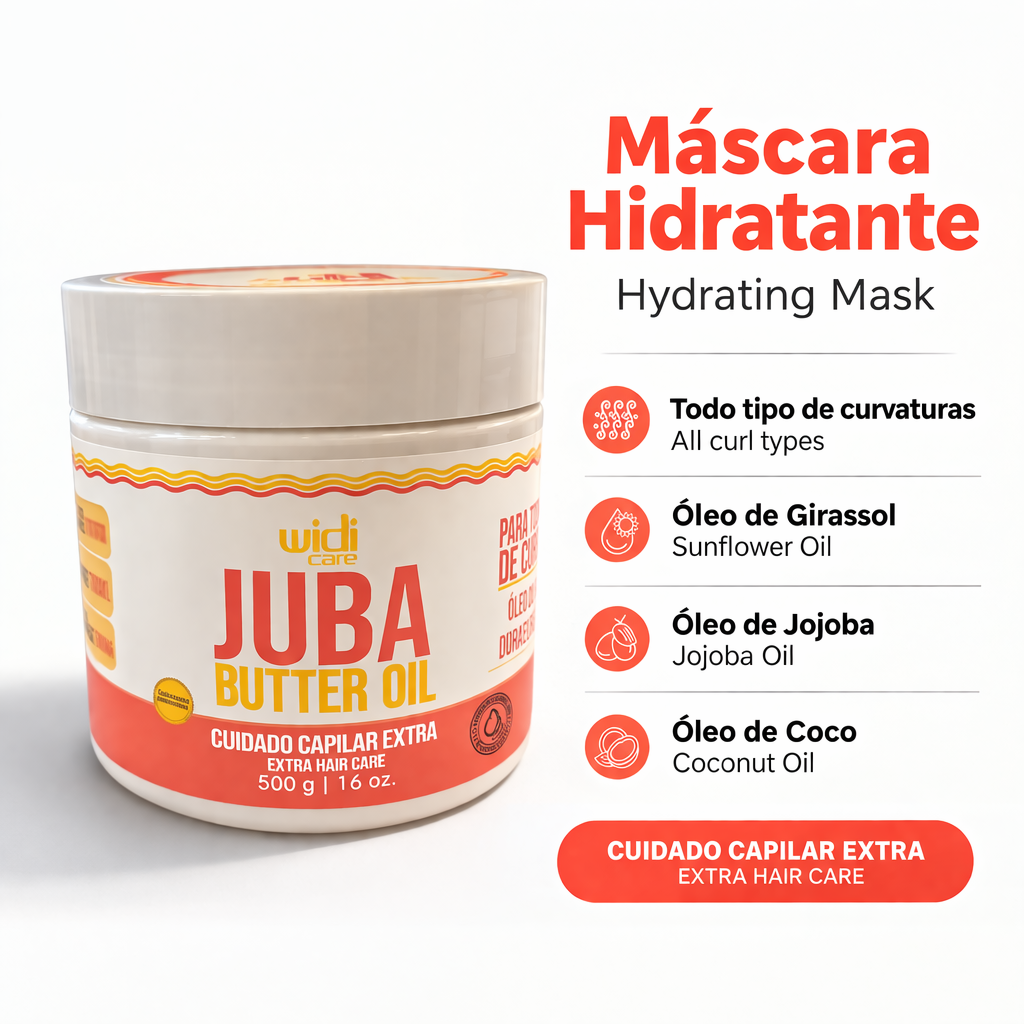 Widi Care Juba Butter Oil Máscara Nutritiva 500ml