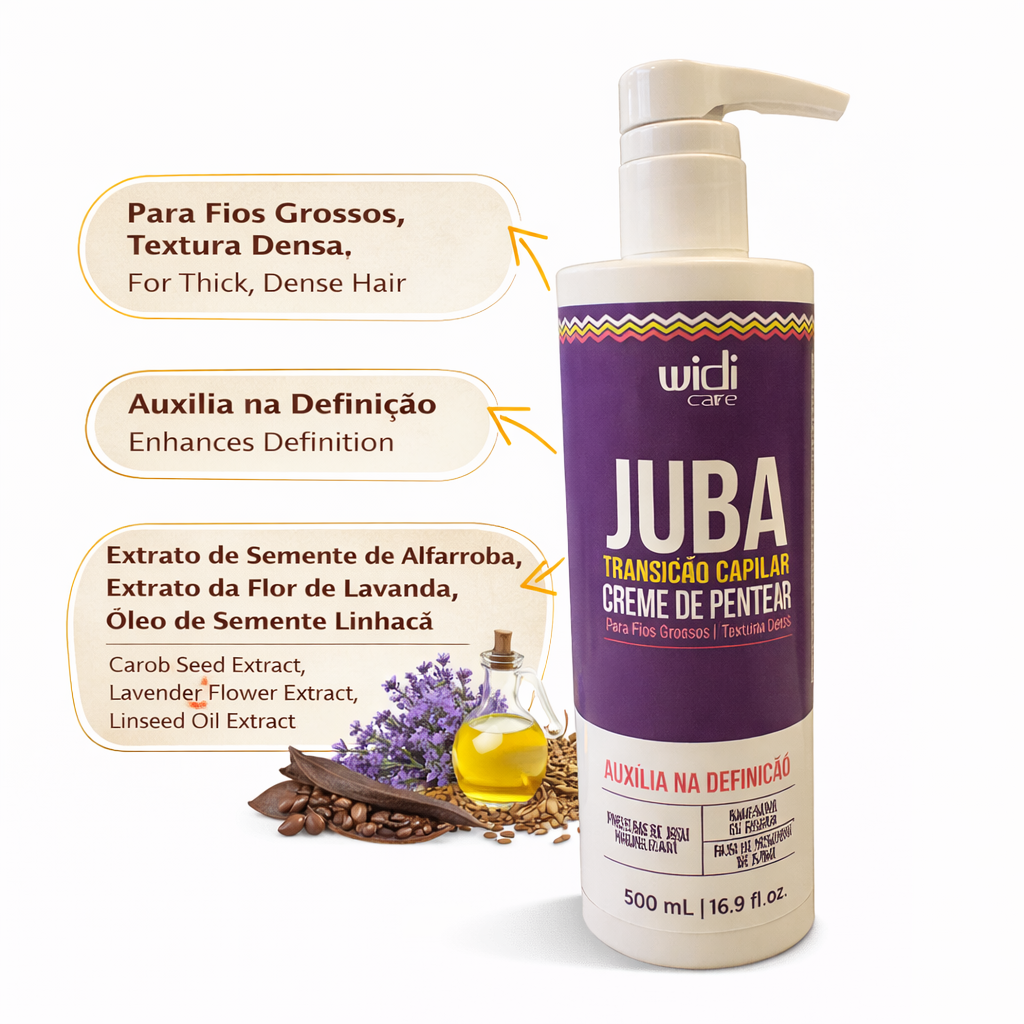 Widi Care Juba Creme de Transição Capilar Textura Densa 500ml