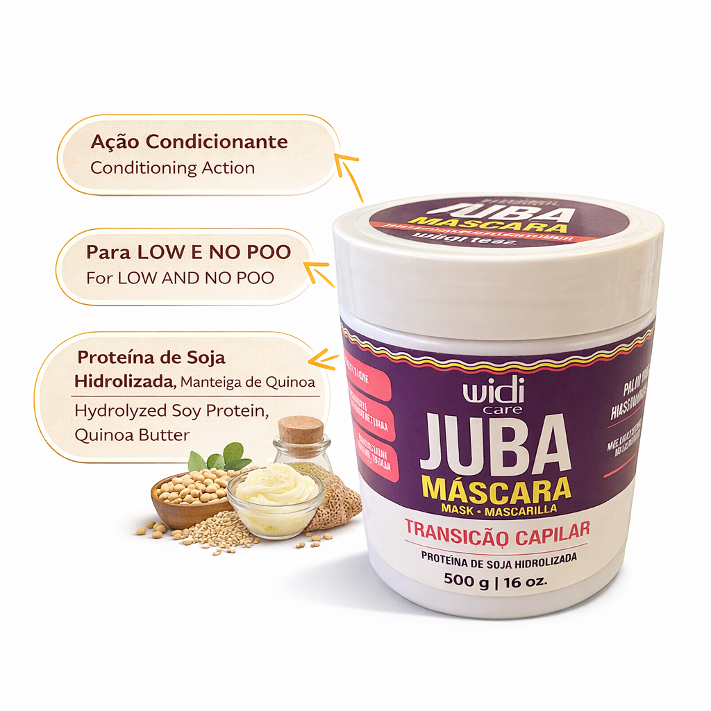 Widi Care Juba Máscara de Transição Capilar Fortalecedora 500ml