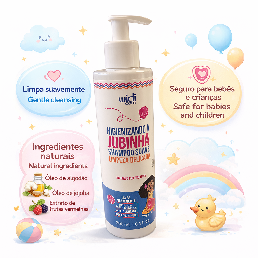 Jubinha Gentle Cleansing & Hydrating Shampoo – Widi Care 300ml