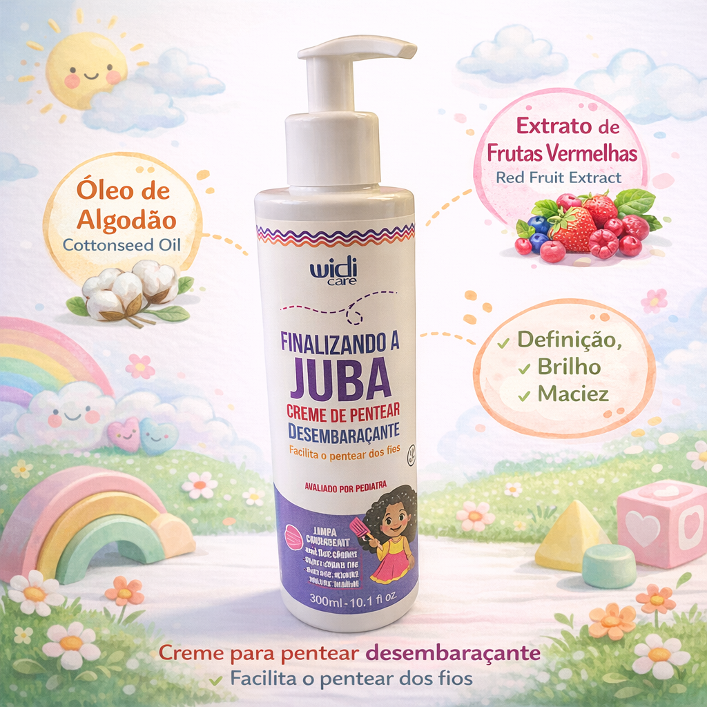 Jubinha Detangling Spray – Widi Care 300ml/ desenbaraçante jubinha widi care 300ml