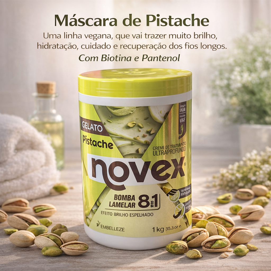 Novex Máscara Pistácio Gelato 1kg