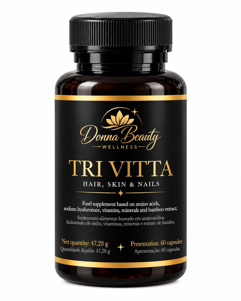 TRIVITTA Suplemento 60cps  HAIR • SKIN • NAILS -47gr