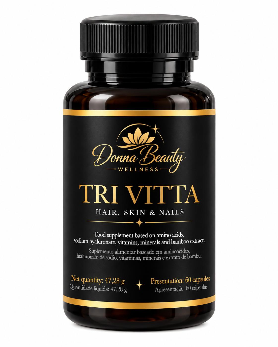 TRIVITTA Suplemento 60cps  HAIR • SKIN • NAILS -47gr