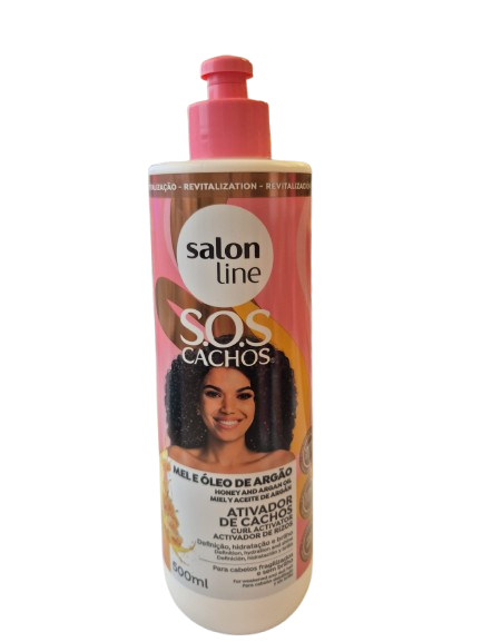 Salon Line S.O.S Cachos Ativador de Cachos Mel & Óleo de Argan 500ml