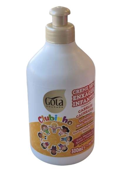 Gota Dourada Clubinho Kids Creme de Pentear 300ml