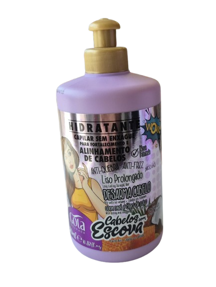 GOTA DOURADA Creme Para Pentear Fort. Cabelos C/ Escova 320ml