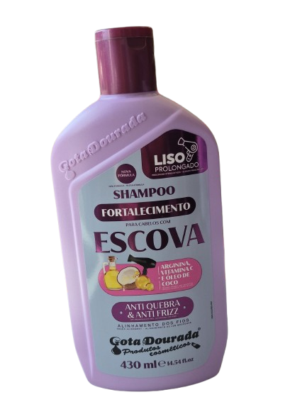 GOTA DOURADA Shampoo Fortalecimento Cabelos C/ Escova 430ml