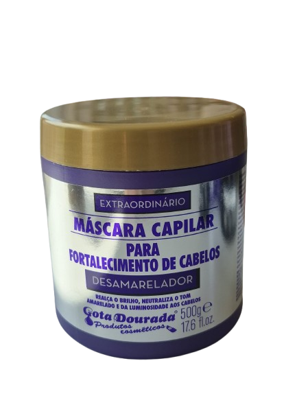 GOTA DOURADA  Máscara Fortalecimento Desamarelador 500gr