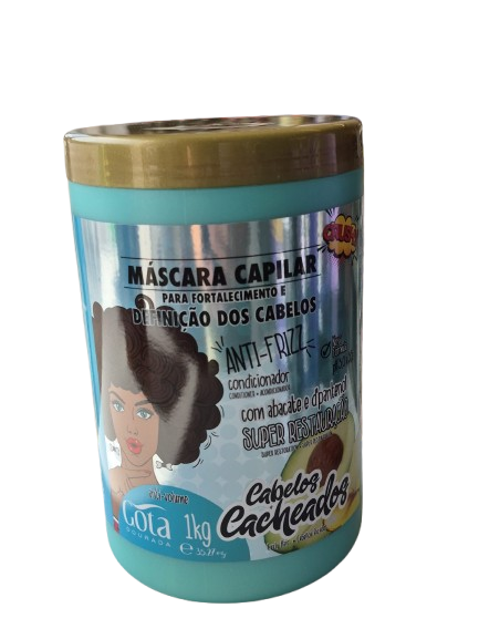 GOTA DOURADA Máscara Fortalecimento Cacheados 1kg