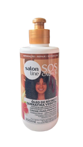 SALON LINE S.O.S Cachos Creme de Pentear Óleo de Rícino e Queratina 300ml