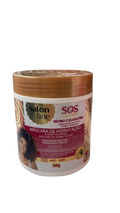 SALON LINE S.O.S Cachos Máscara de Hidratação Óleo de Rícino e Queratina 500g