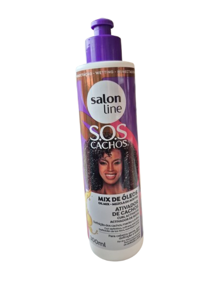 SALON LINE S.O.S Cachos Ativador Mix de Óleos 300ml