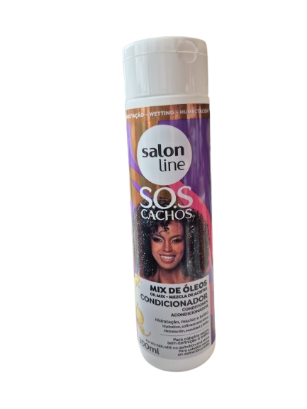 SALON LINE S.O.S Cachos Condicionador Mix de Óleos 300ml