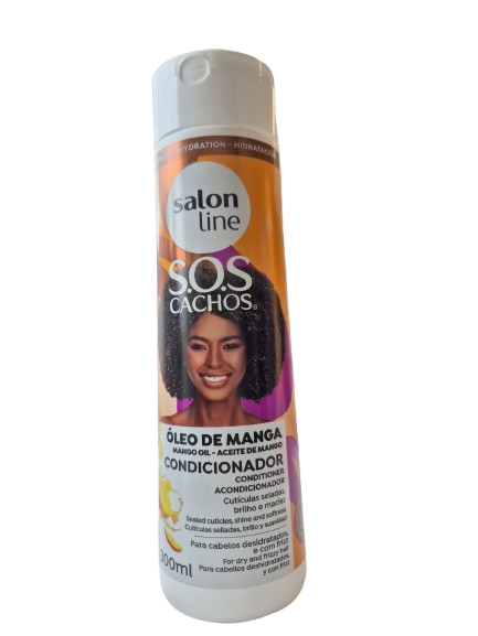 SALON LINE S.O.S Cachos Condicionador Óleo de Manga 300ml