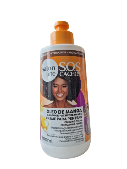 SALON LINE S.O.S Cachos Creme de Pentear Óleo de Manga 300ml