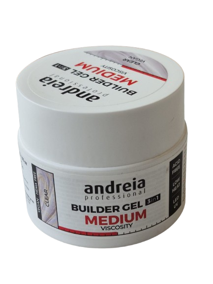 ANDREIA UNHA Gel de construção 3 em 1 viscosidade média 44g