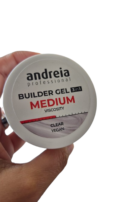 ANDREIA UNHA Gel de construção 3 em 1 viscosidade média 44g