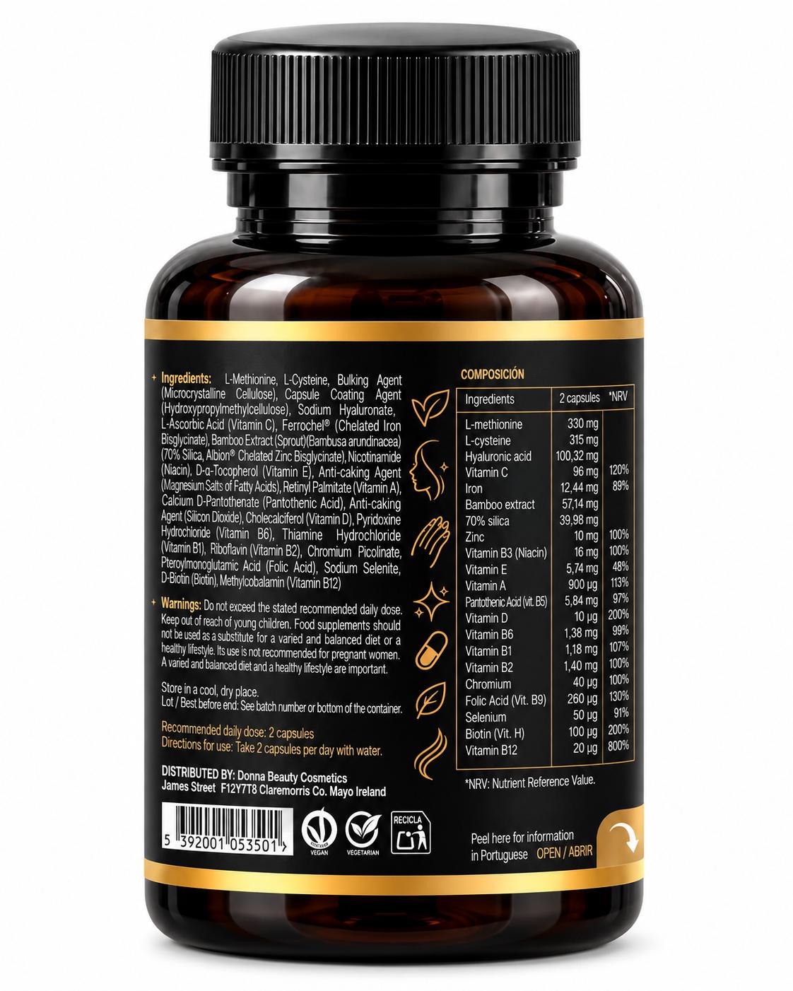 TRIVITTA Suplemento 60cps  HAIR • SKIN • NAILS -47gr