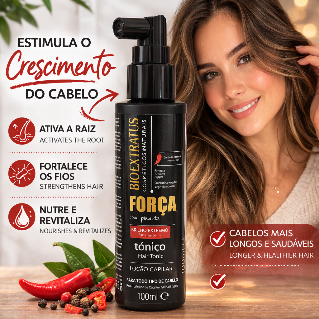 Bio Extratus Força com Pimenta Loção Spray 100ml