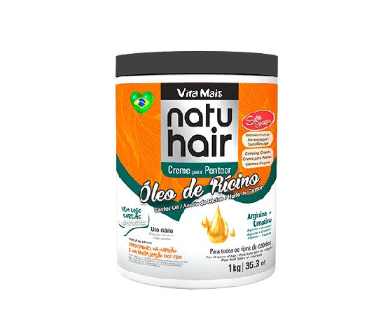 NatuHair Creme de Pentear Óleo de Rícino 1 kg