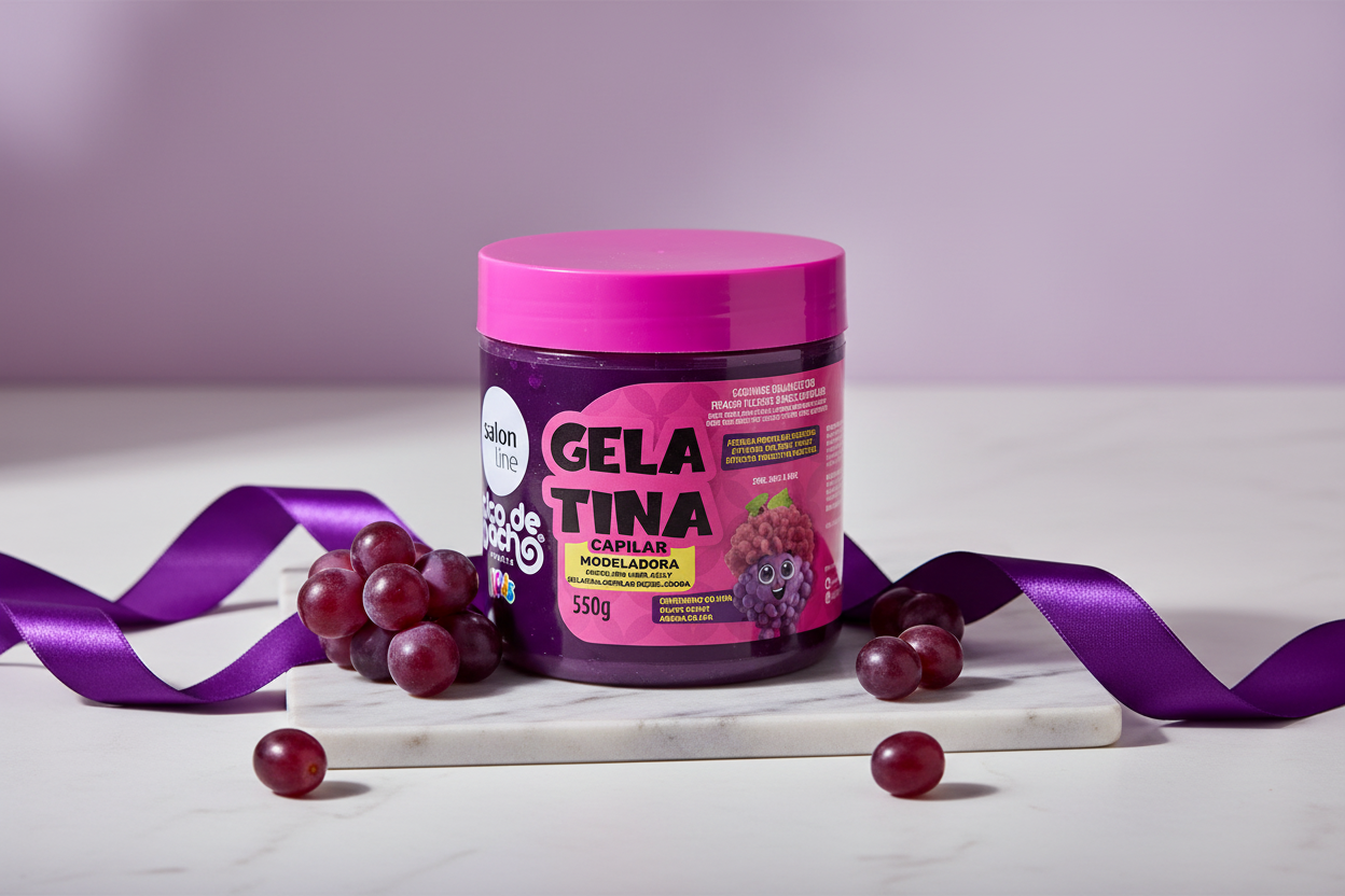 #todecacho Kids Grape Styling Gel 550g