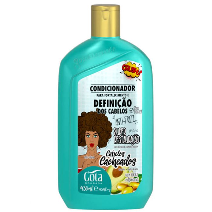GOTA DOURADA Condicionador Fortalecimento Cacheados 430m