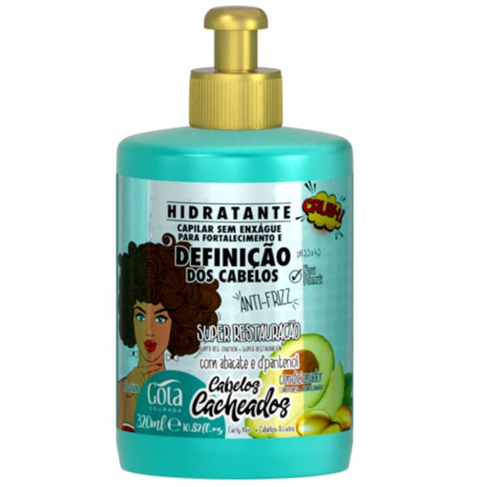 GOTA DOURADA Creme Pentear Fortalecimento Cacheados 320ml